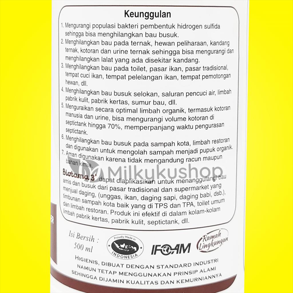 BIOTAMA 3 PENGURAI LIMBAH ORGANIK 500 ML DEKOMPOSER ANTI BAU