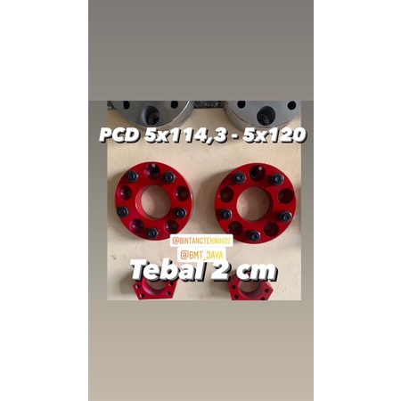 Adaptor velg mobil 5x114,3 ke 5x120 Tebal 2 cm