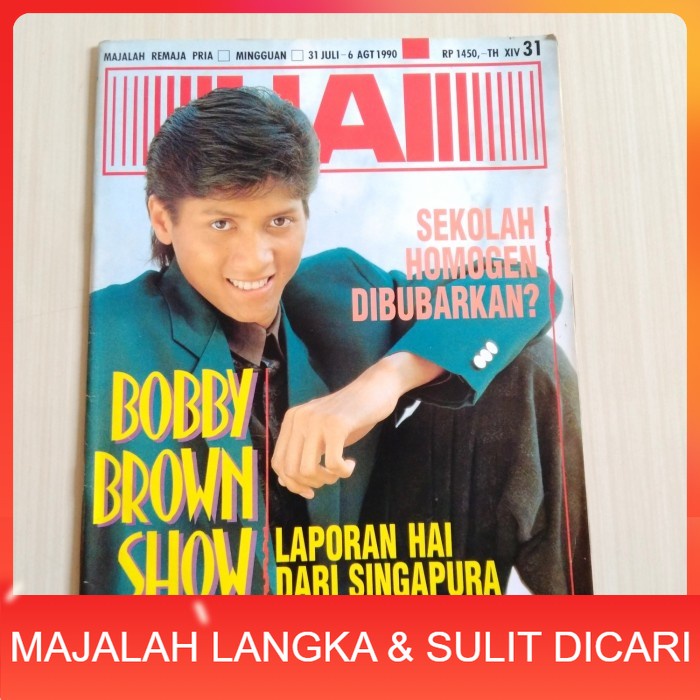 Majalah HAI No.31 Jul 1990 AGUS + POSTER PIN UP Langka