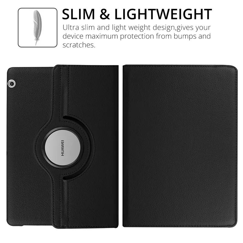 Sarung Rotary Huawei Mediapad T5 10.1 8 inchi Leather Case Flip Cover Casing Putar 360 Pelindung tablet tab stand standing pad buku book