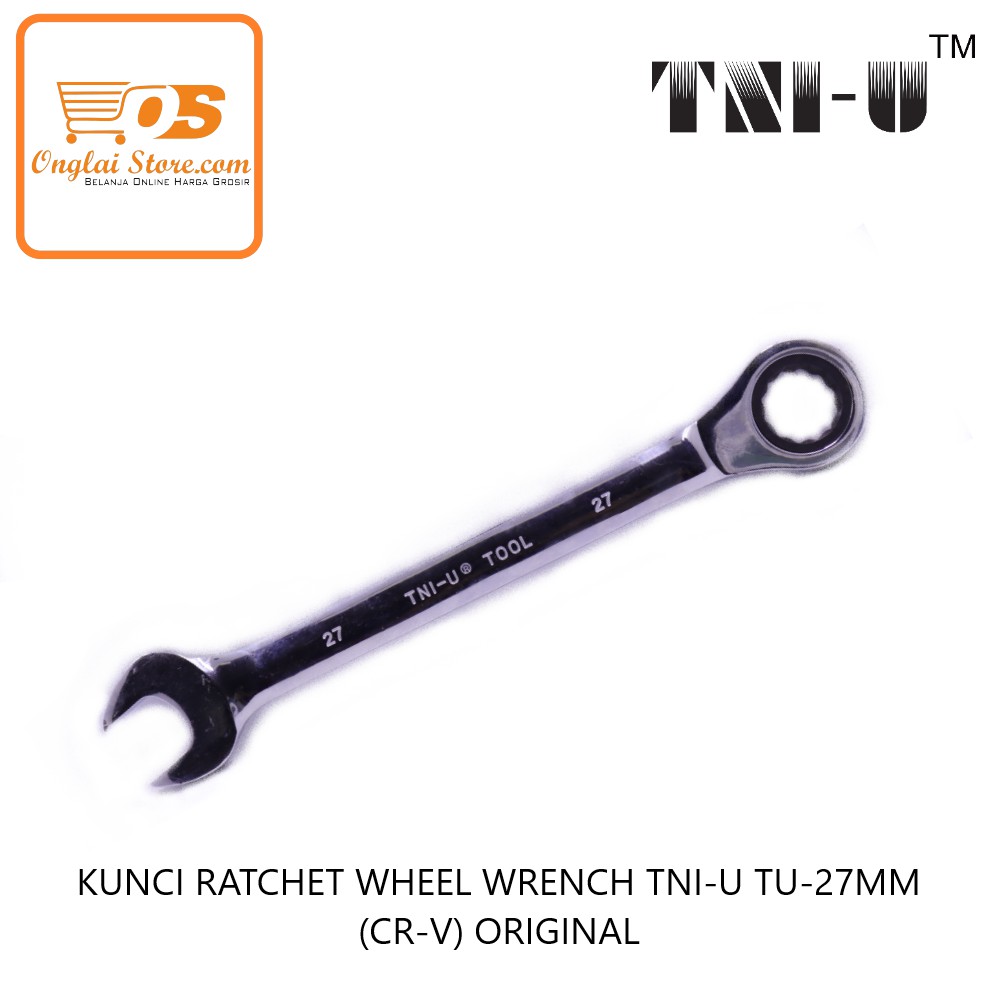 KUNCI RATCHET WHEEL WRENCH TNI-U TU-27MM (CR-V) ORIGINAL 棘轮扳手  (HARGA SPESIAL)