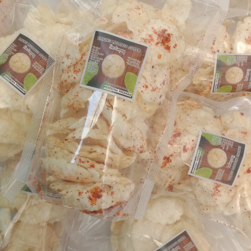 

Emping melinjo khas Limpung matang rasa pedas 250 gram