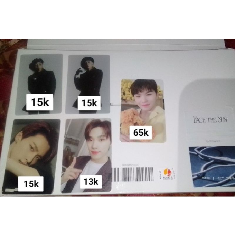 PHOTOCARD JEONGHAN CARVER, WOOZI YC,DINO DICON