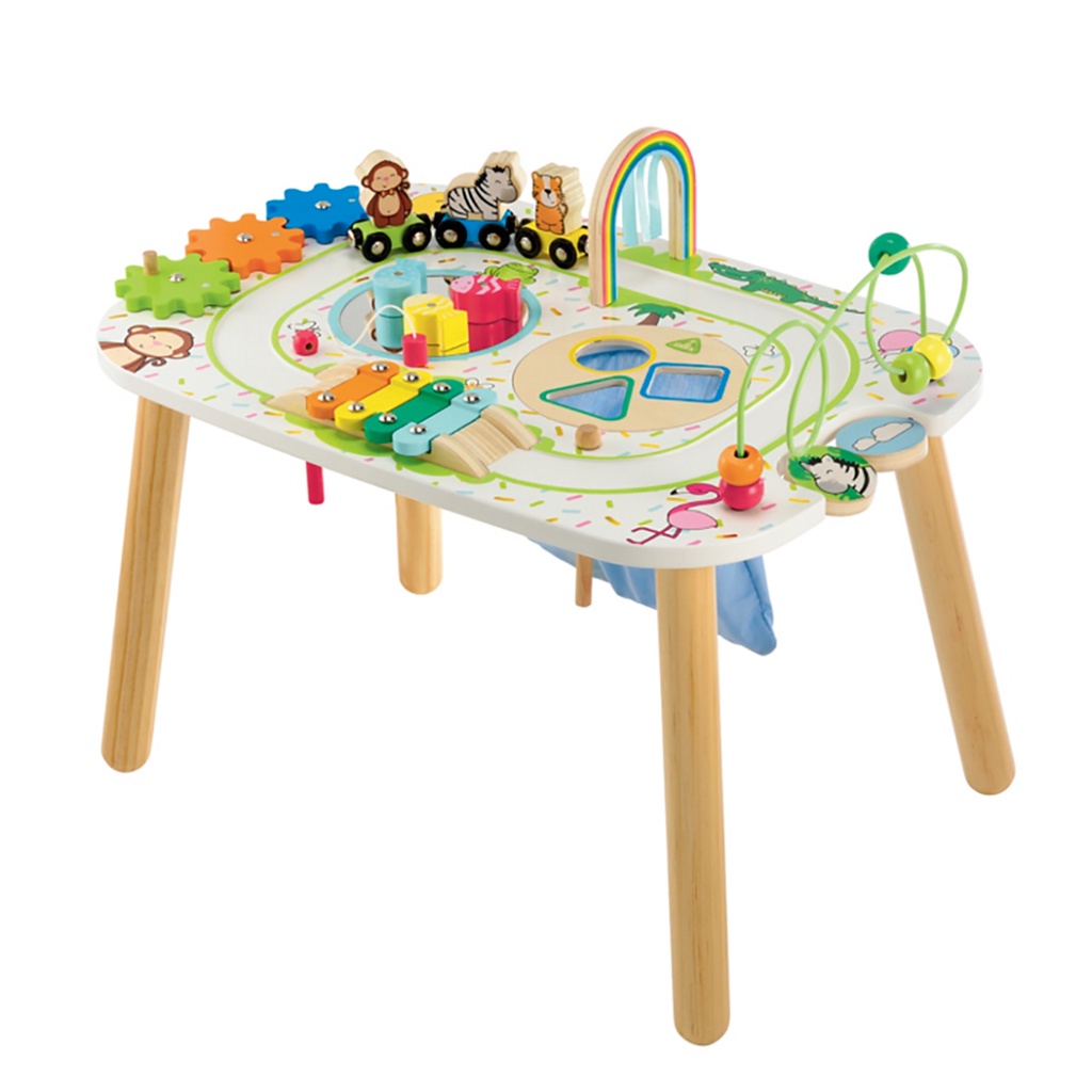 Asikulancar Sewa - ELC Wooden Activity Table – Train