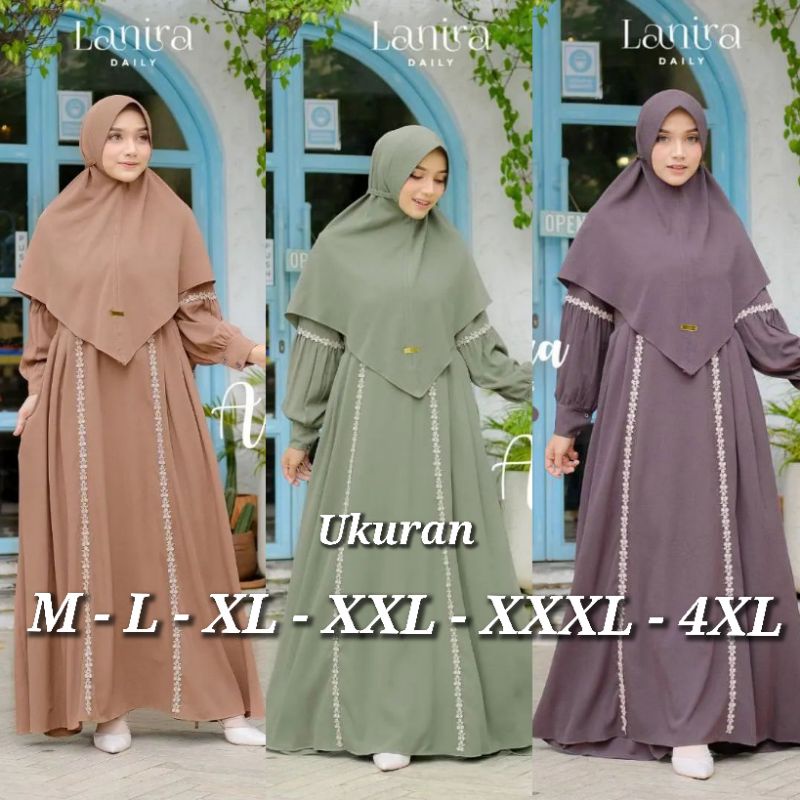 ALMIRA SYARI UKURAN M - L - XL - XXL - XXXL - 4XL GAMIS SET SYARI JUMBO BUSUI DRESS MURAH SYAR'I PLUS KHIMAR KONDANGAN RENDA KEKINIAN REMAJA TERBARU BAJU WANITA FASHION MUSLIM BAJU LEBARAN DRESS WANITA UMROH HAJI IBU IBU VIRAL ELEGAN KONDANGAN SERAGAM