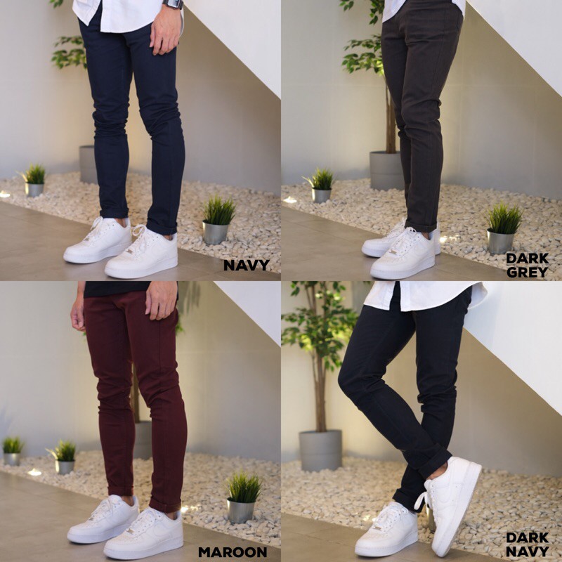  Celana  H  M  Twill Skinny Fit Pants p 1 Shopee Indonesia