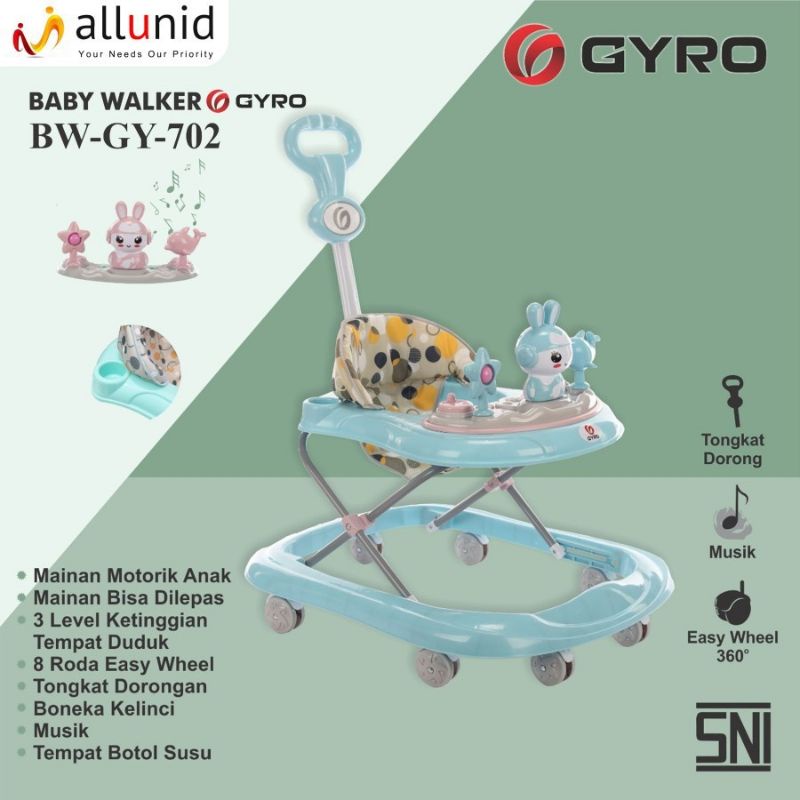 Baby Walker Space Baby Spacebaby SB 511 / SB511 / GYRO 701 / GYRO 702 / GY701 / GY702  ada dorongan BEST SELLER