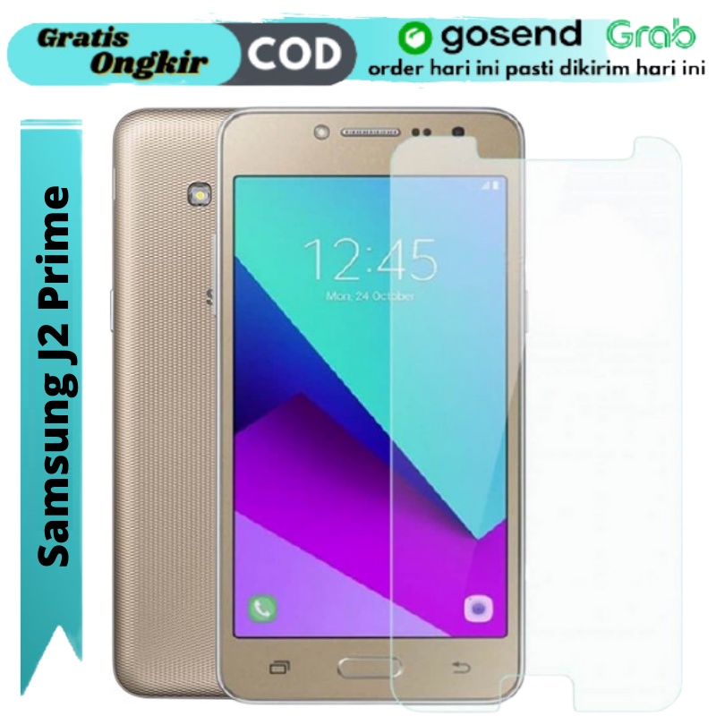 Anti Gores Kaca Samsung J2 Prime Grand Prime Tempered Glass Clear Full Screen Pelindung Layar HP