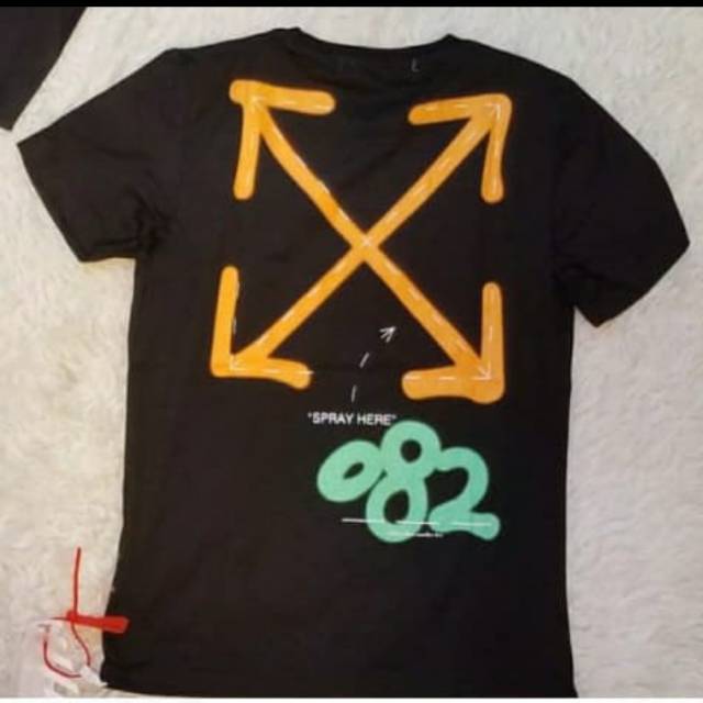 KAOS ATASAN PRIA FASHION T'SHIRT OFF WHITE IMPORT MIROR QUALITY