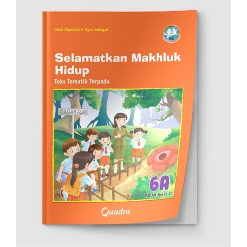 ORI harga satuan buku teks tematik k13 penerbit Quadra kelas 6