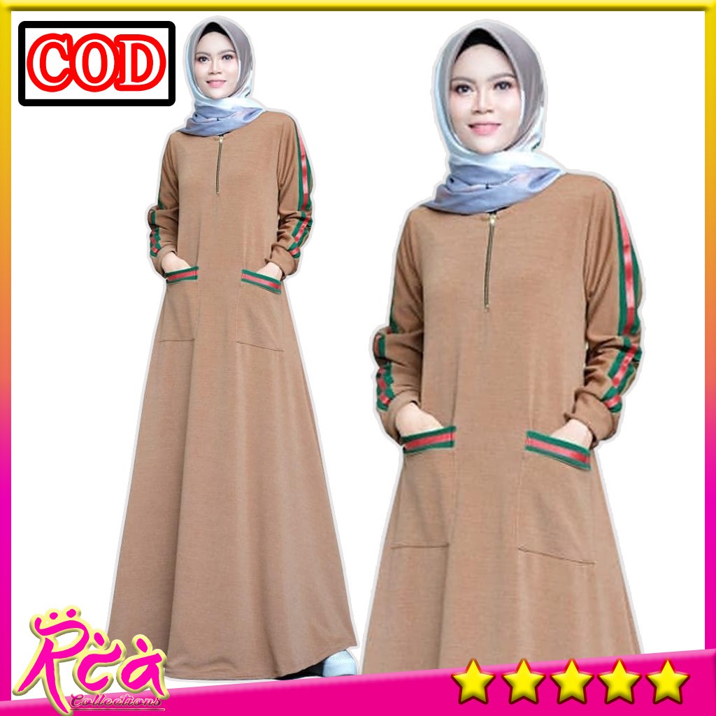 Gamis Syari  Haura Pesta  Mewah  Baju  Gamis Wanita Real Pick 