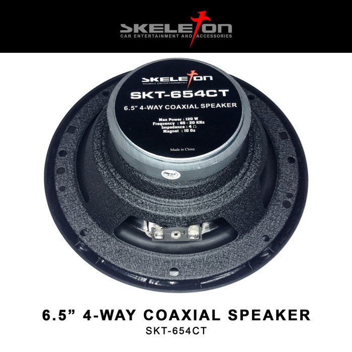 SKELETON SPEAKER COAXIAL - 6.5 - SKT 654CT - HITAM