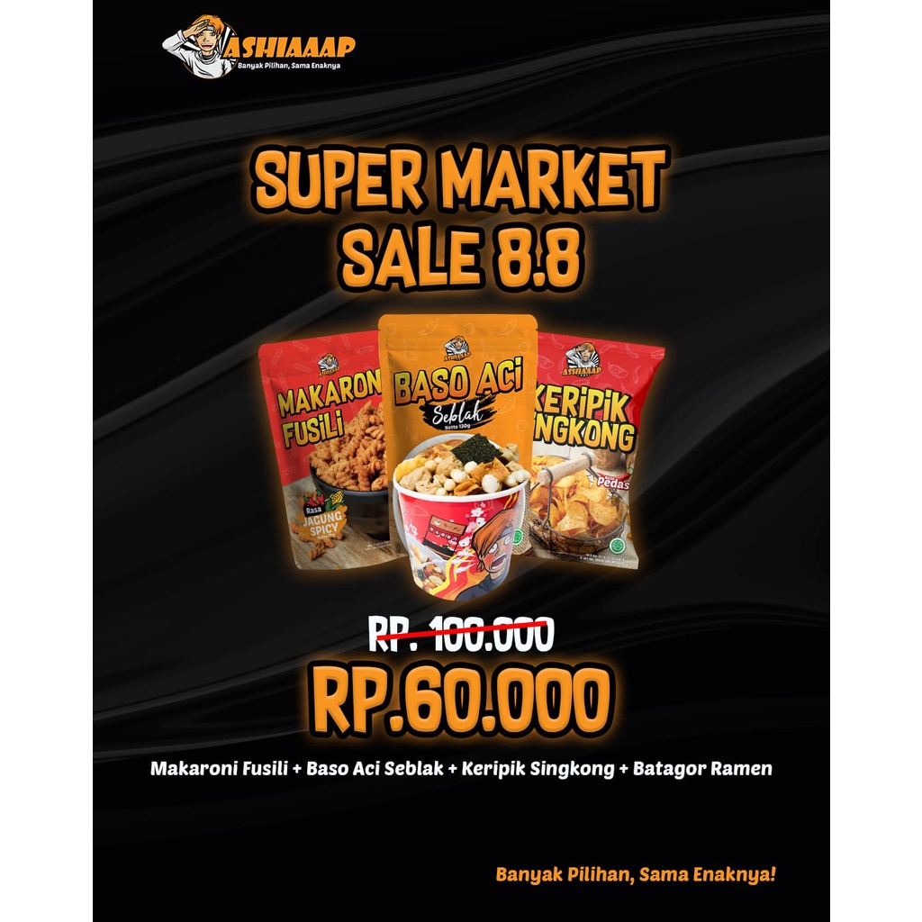 

[SUPER MARKET 8.8 SALE] BUNDLING PAKET ASHIAAAP 1