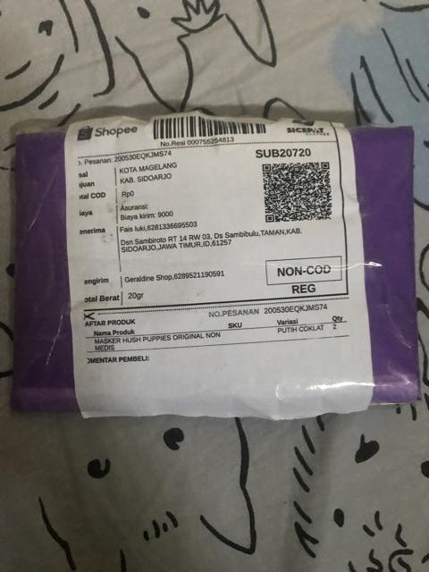 Masker Hush Puppies Original Non Medis