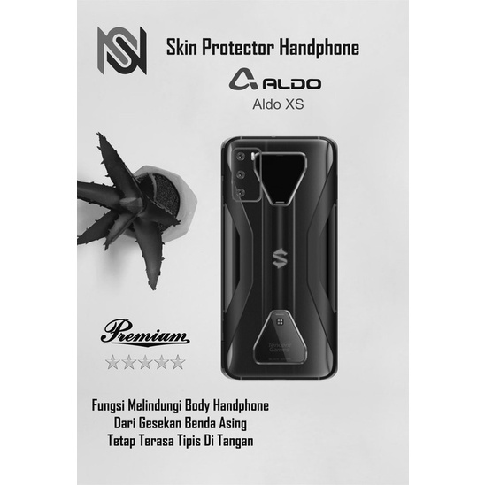 Isi 2pcs Garskin Hp Aldo XS Motif shark - Free Custom Motif