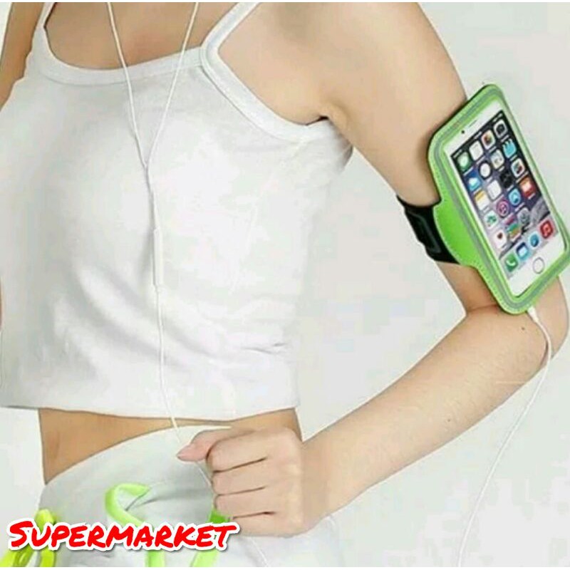 Universal Sport Armband Case Ukuran L untuk BB Samsung Arm band