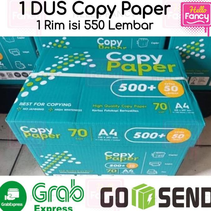 

Kertas Hvs A4 70 Gr Copy Paper 1 Dus / 70Gr Khusus Gosend Anijejestore