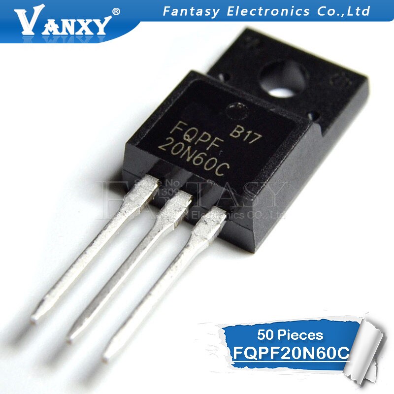 50pcs Fqpf20N60 To220 20n60 20n60c Fqpf20N60C To-220