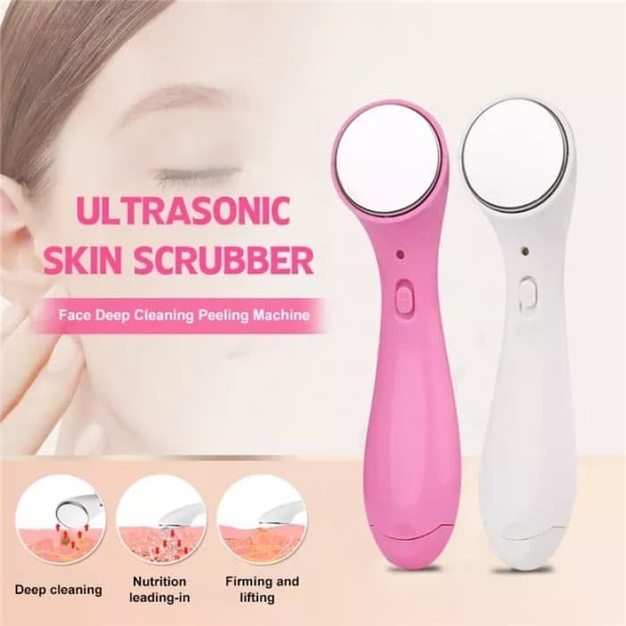 Ion Face Massager Setrika Wajah Pemijat Muka Alat Pengencang Kulit Mini Ultrasonic