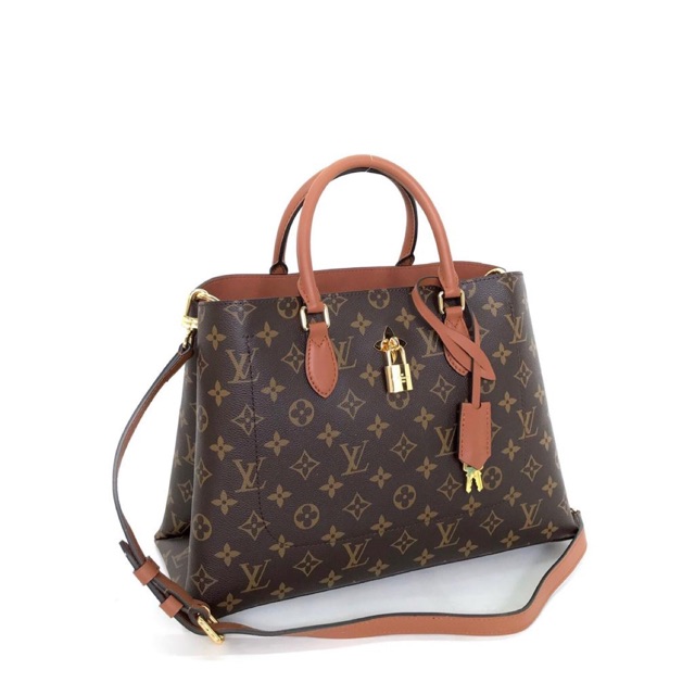 LV Monogram Flower Zipped Tote MM