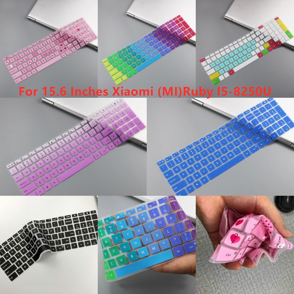 For 15.6 Inches Xiaomi Ruby I5-8250U Soft Ultra-thin Silicone Laptop Keyboard Cover Protector