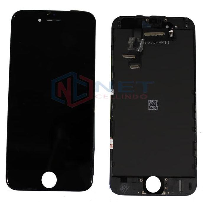 Lcd Iphone6 / Iphone 6 / 6G + Touchscreen + Frame Fullsett Ori - Hitam