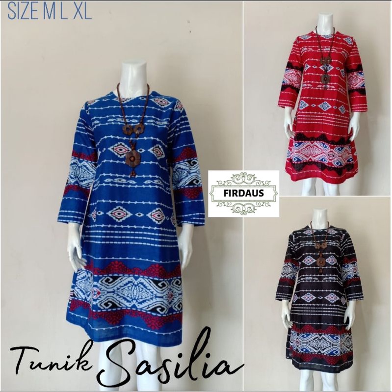 tunik sisilia tunik vanessa tunik vanessa seragam kantor batik modern