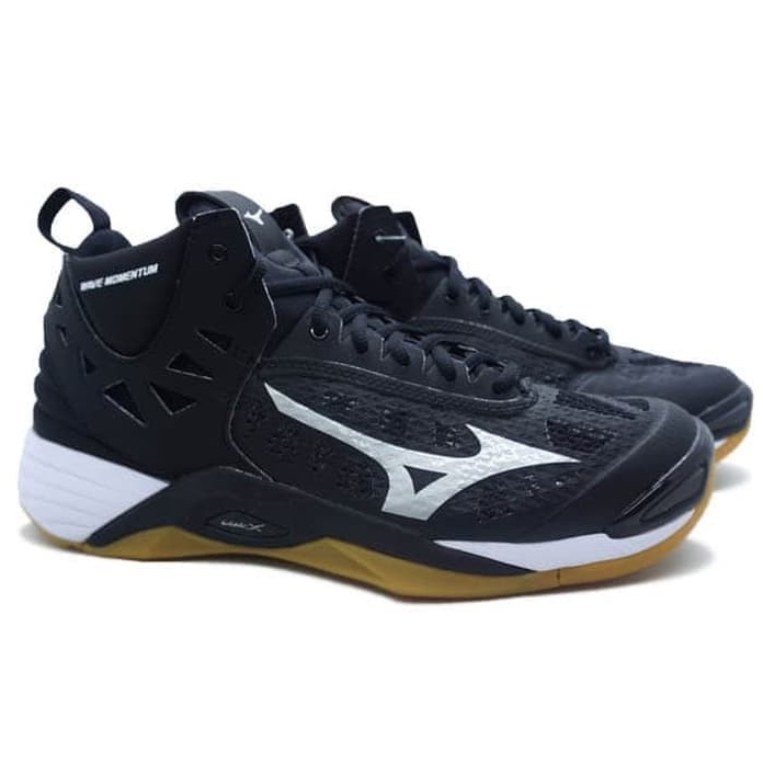 MIZUNO WLZ 5 MID SUPER PREMIUM IMPOR SEPATU OLAHRAGA VOLI RUNNING PRIA Hitam sepatu VOLLY /sepatu Sn