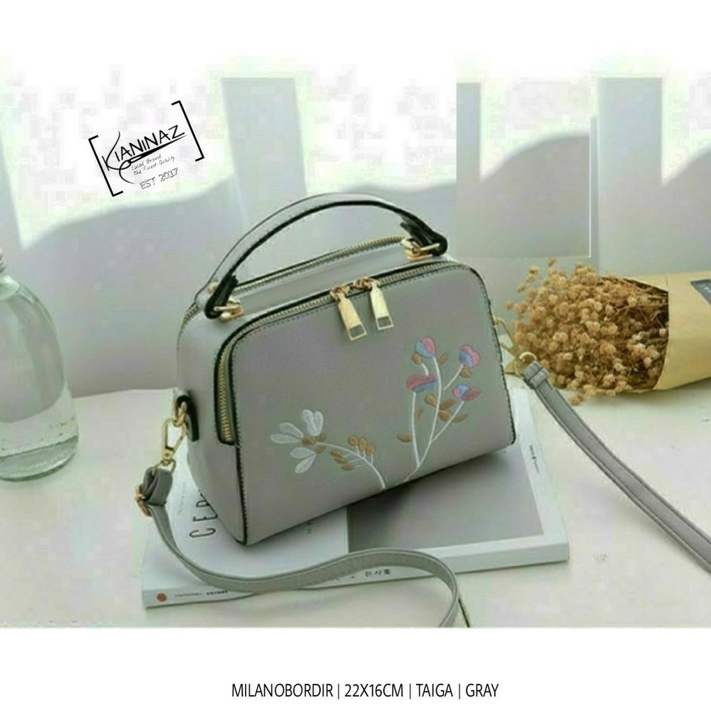 Milano bordir  Jinjing Selempang Tas Fashion Cewek Cantik Murah Lokal Bandung