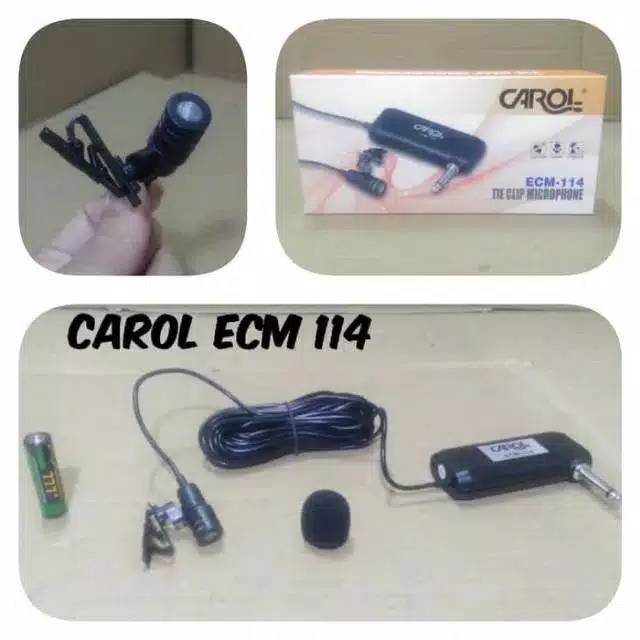 Mic jepit carol ecm 114 kabel suara jernih bagus