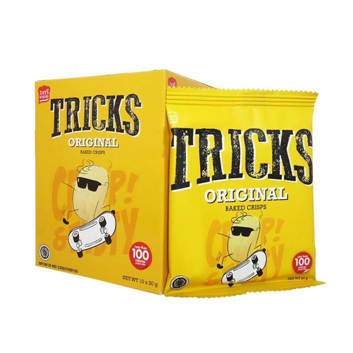 

Tricks Baked 18gr Original 1 box 10pcs/Snack Kentang/Makanan Ringan