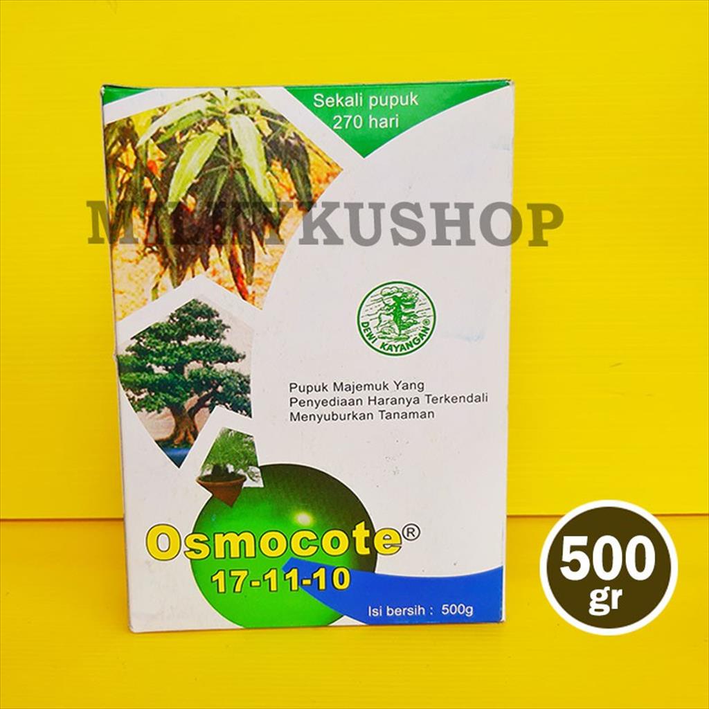 PUPUK OSMOCOTE 17 11 10 500 GRAM KEMASAN PABRIK DEKASTAR DAUN