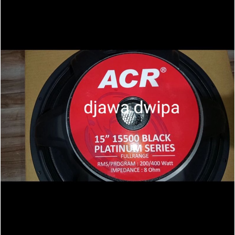 SPEAKER ACR 15" 15500 BLACK PLATINUM FULLRANGE SPEAKER 15 inch fullrange