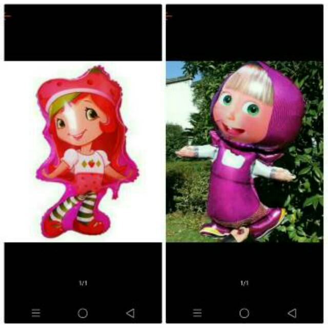 Balon Karakter big masha /balon karakter strawberry