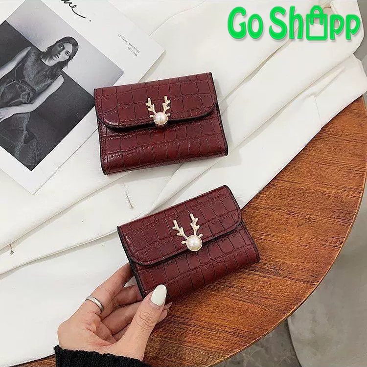 Dompet Lipat Wanita Kulit Croco - Dompet Fashion Wanita - Dompet Wanita Import Premium - Dompet Wanita Fashion Korea [PD14]