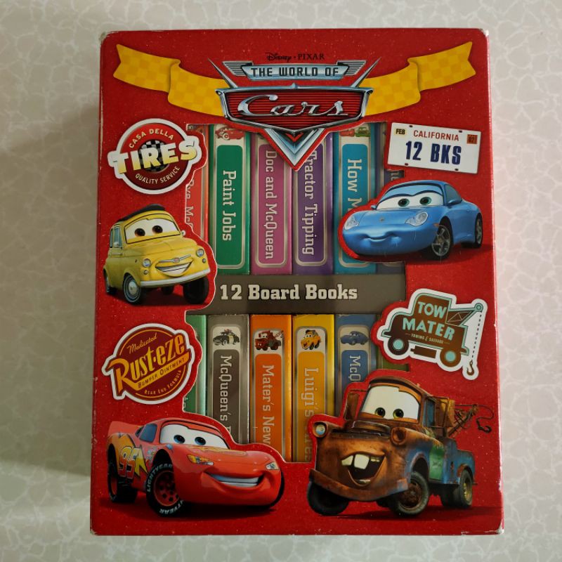 PRELOVED 95% MULUS ❤️(Liat Foto utk Kondisi) BOOK BLOCK BOXSET : THE WORLD OF CARS (12 BOARD BOOKS)