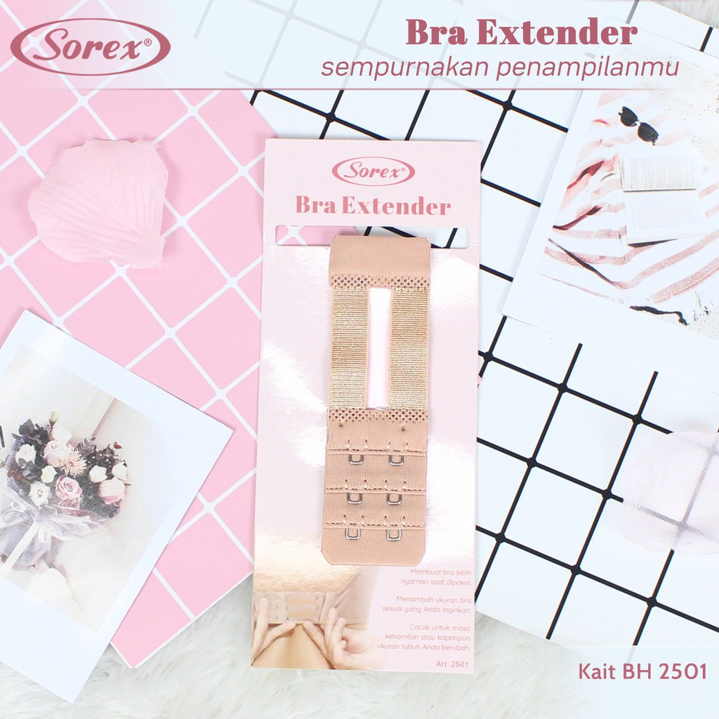 MOMS_ BRA EXTENTION EXTENDER BRA PENGAIT TALI TAMBAHAN KAIT 2501 2502 2503 BH SOREX KAIT 3 dan 2