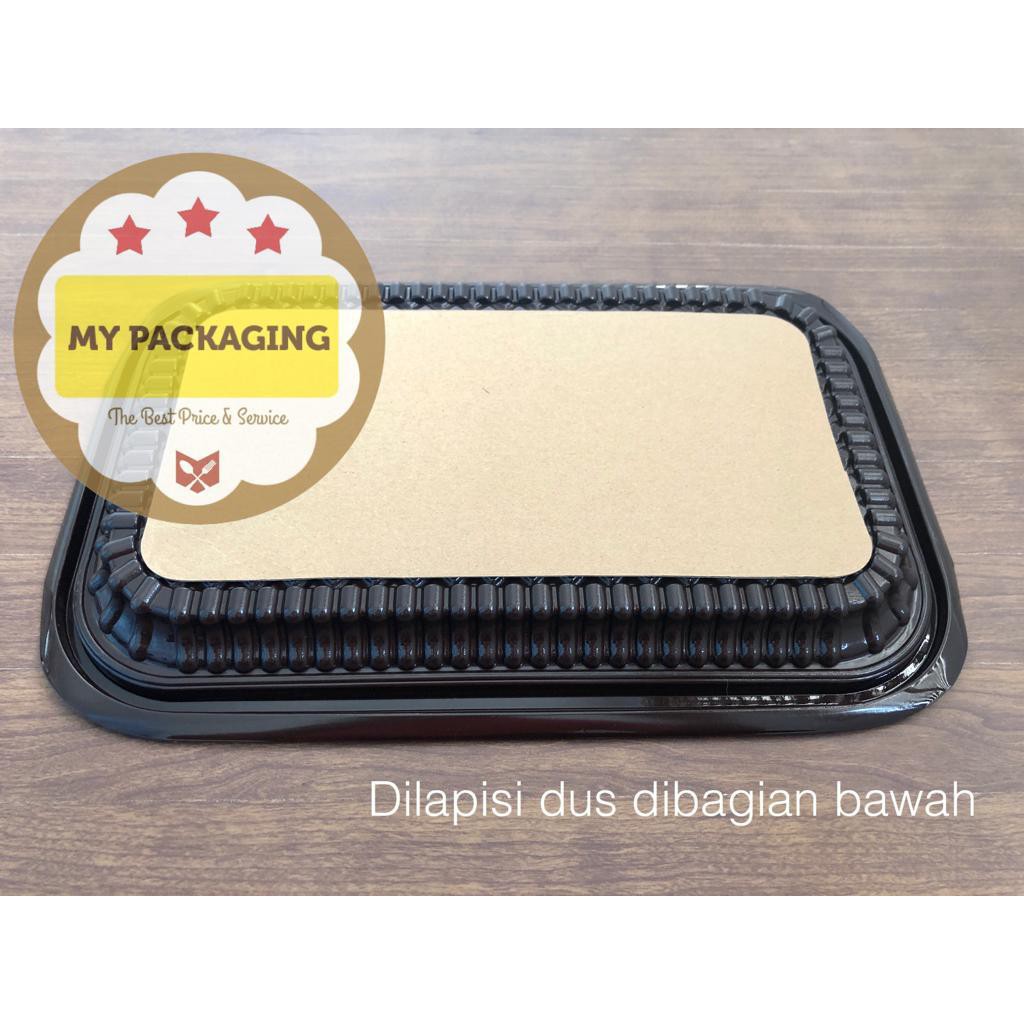 Nampan mika plastik kue sedang