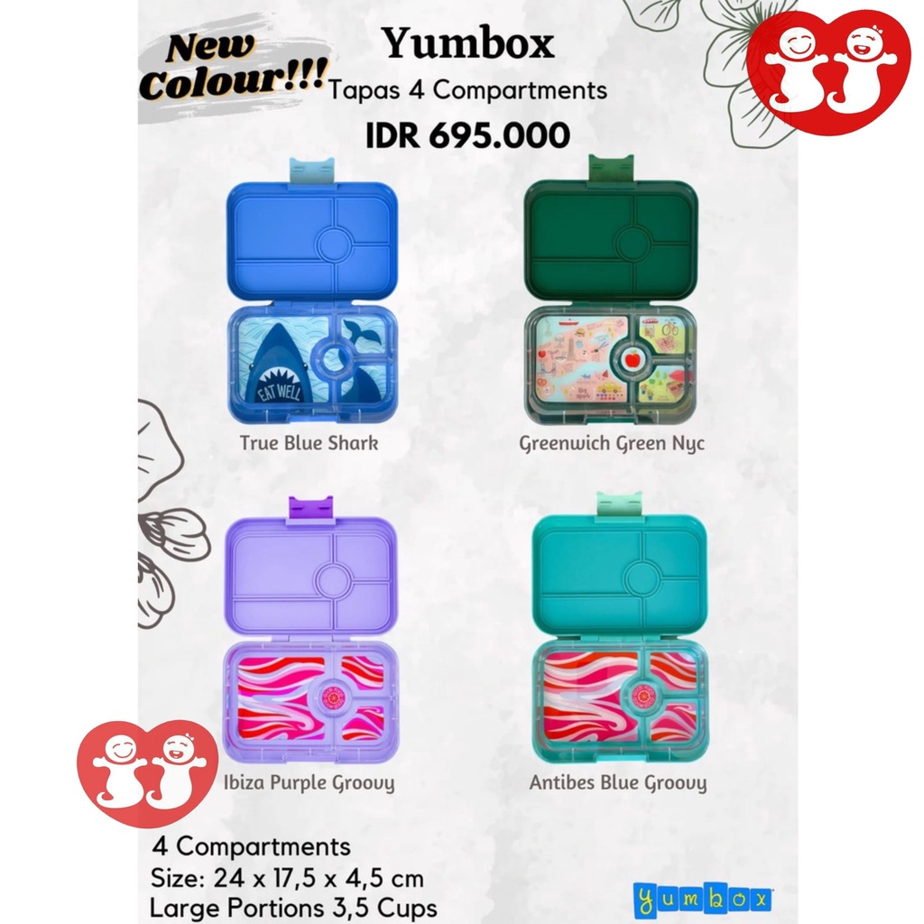 Yumbox Tapas 4 compartment