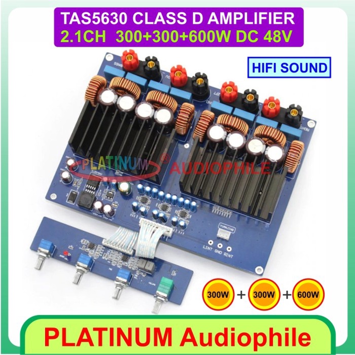 TAS5630 Amplifier Class D 2.1CH 2x300W+600W TAS5630 Class D Amplifier