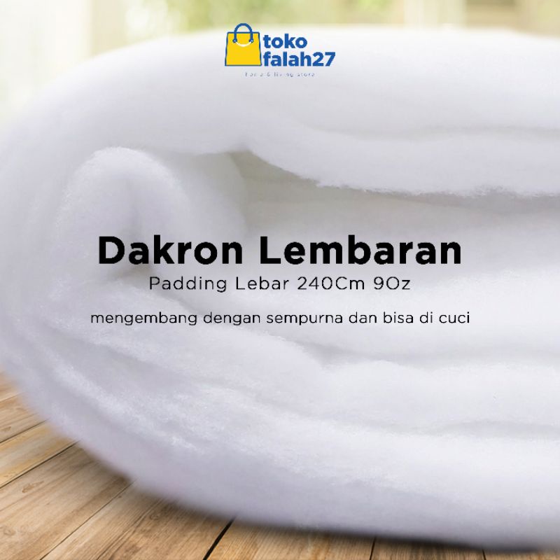 [Lagi Tren] Dakron Lembaran Silikon/ padding Lebar 240 cm 9 oz Terlaris