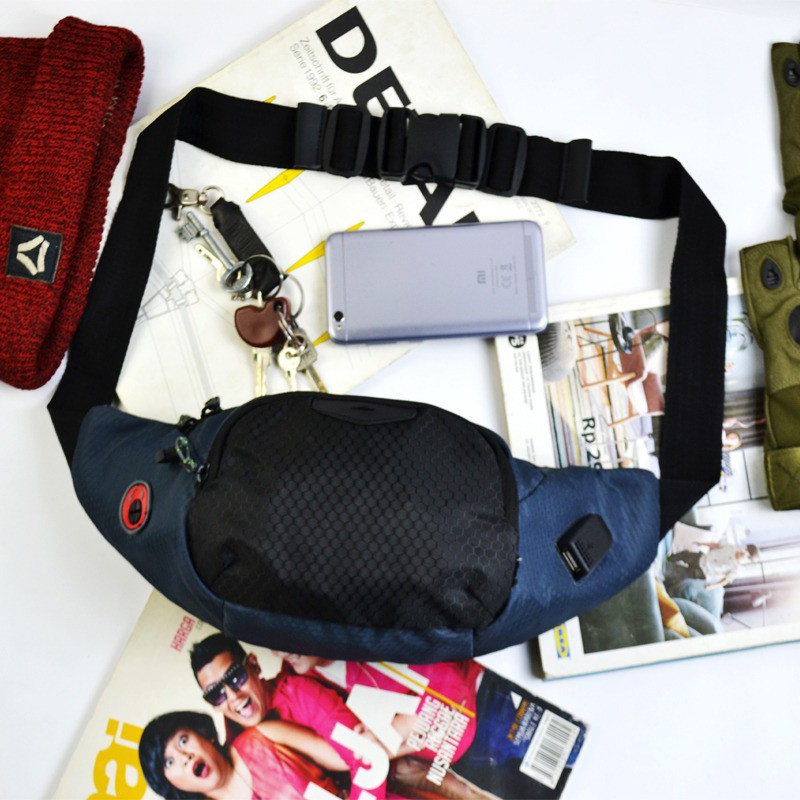 Tas Selempang Waistbag Outdoor Quways Premium Class Limited Editions Modern Multifungsi Bisa COD