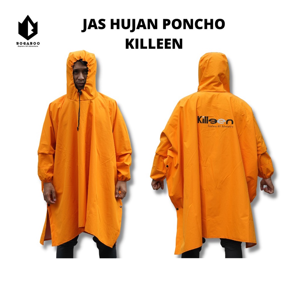 Bisa COD Jas Hujan Ponco LENGAN Killeen TASLAN BALON Waterproof - MANTEL Hujan Lengan - Raincoat Lengan - Ponco - Ponco UL