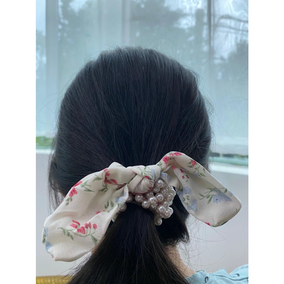 JX 1610 Ikat Rambut Mutiara Korea