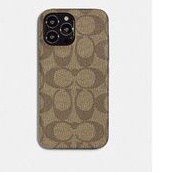 COACH IPHONE CASE 13 PROMAX SIGNATURE BROWN