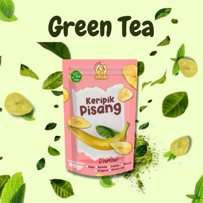 

Keripik Pisang Rasa Green Tea