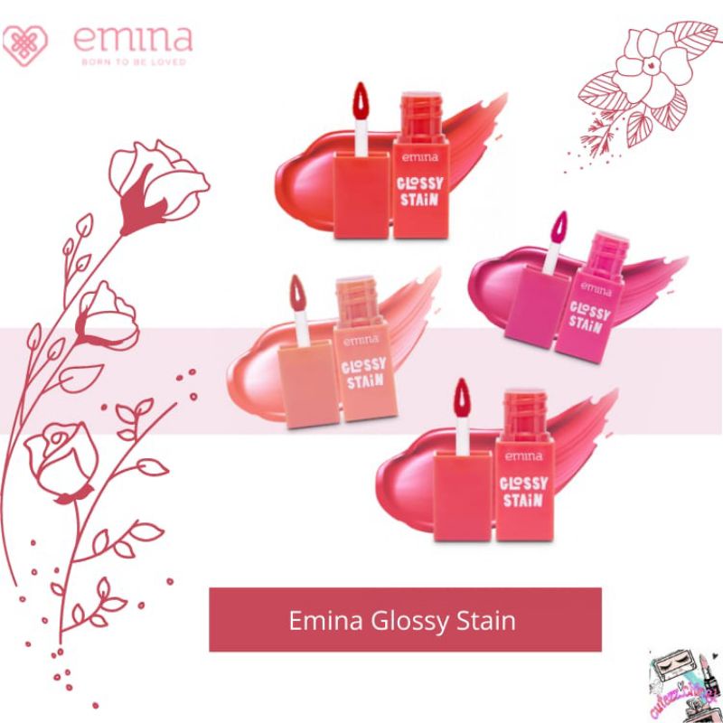 ☃Cutez_ching1☃Emina Glossy Stain 3g - Lip Tint Gloss