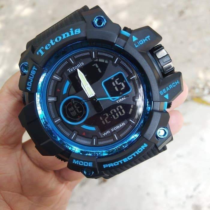 COD JAM TANGAN PRIA DUALTIME TETONIS TYPE : JT100-01