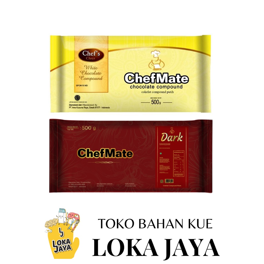 

CHEFMATE COKLAT COMPOUND DARK & WHITE 500 GR