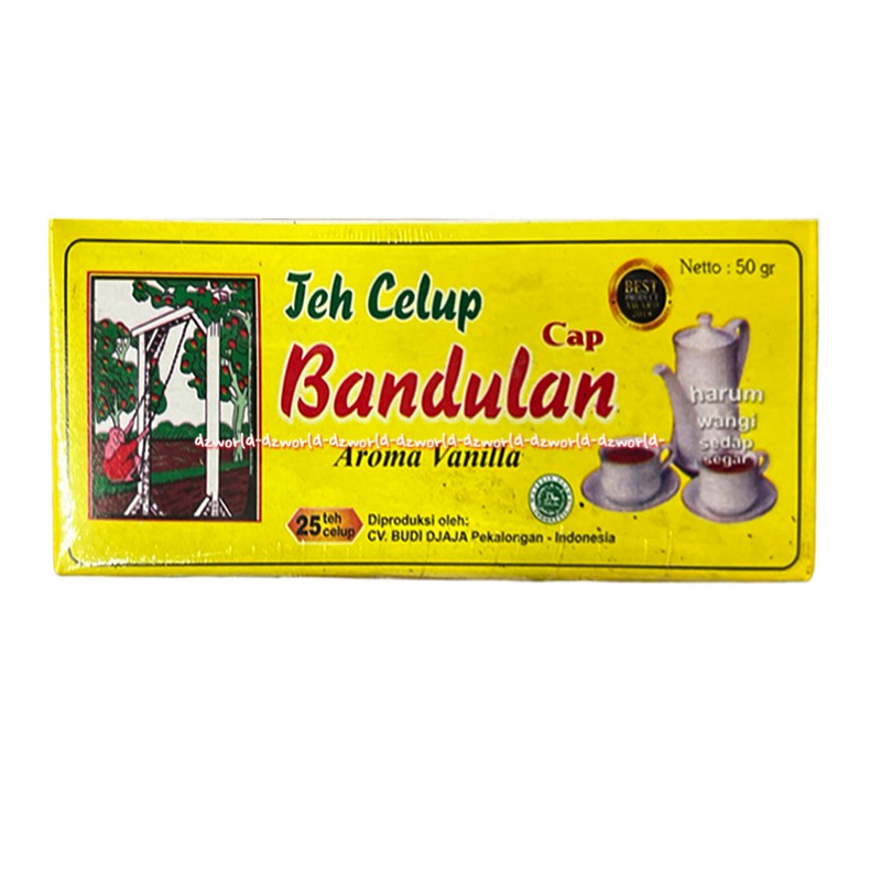 Teh Celup Cap Bandulan Aroma Vanilla 25bag Teh Bandulan Tea Teh Celup Bandulan Rasa Vanila 50 gram